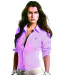 chemise costume ralph lauren femmes slim strecth coton elastique purple